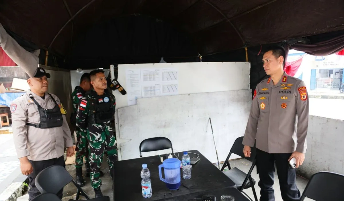 Kapolda-Maluku-Tinjau-Pos-Pam-Untuk-Pastikan-Pelayanan-Aman-Maksimal