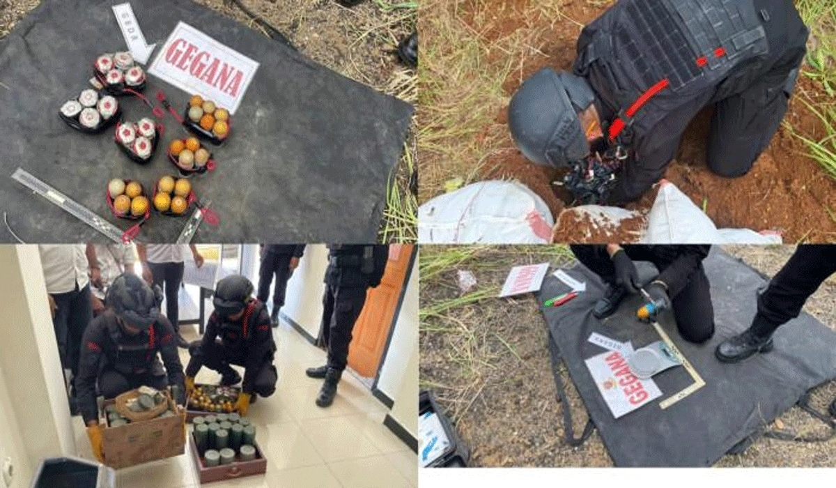 Polda Maluku Musnahkan Ratusan Bom Pipa Dan Granat Dari Kasus Terorisme Sejak 2005