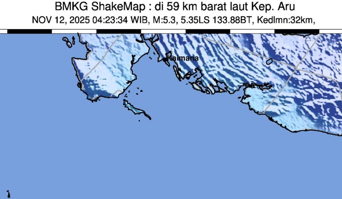 Gempa Guncang Kepulauan Aru, Warga Berhasil Tenang Tanpa Korban