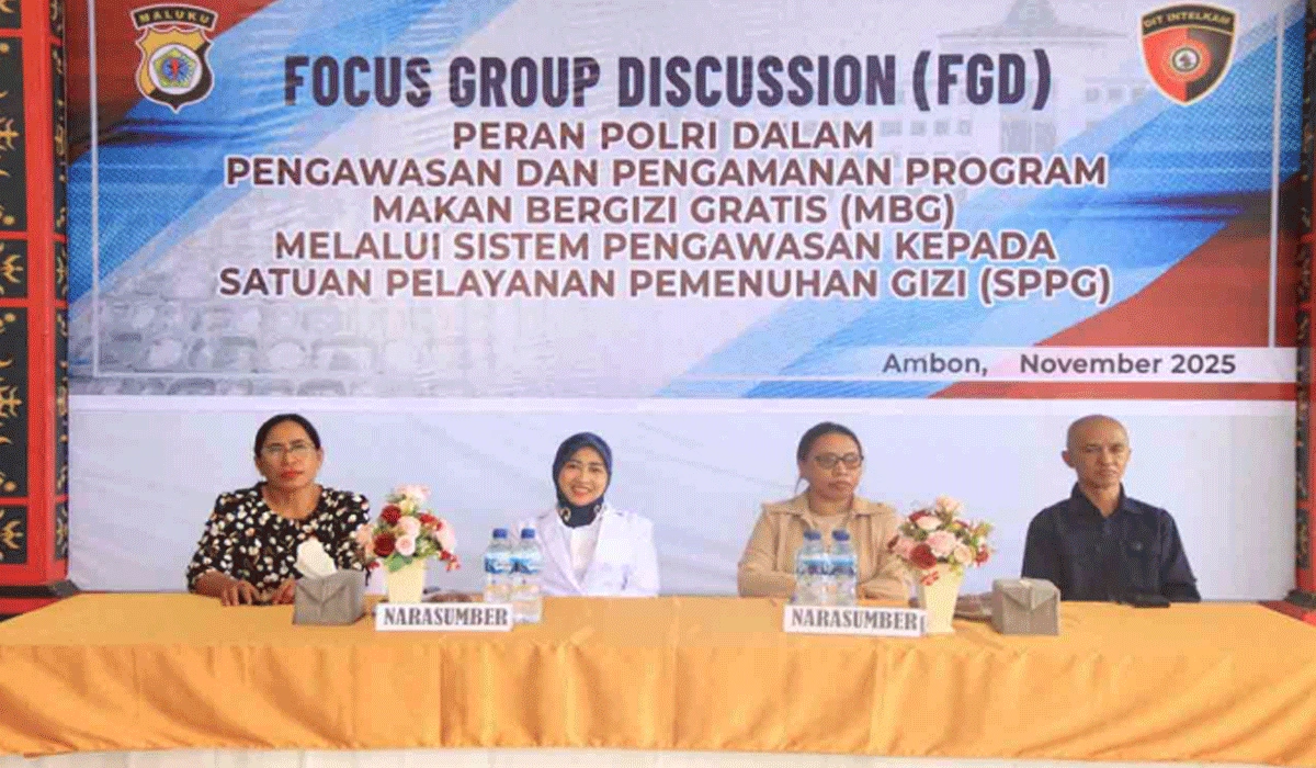 Polda Maluku Selenggarakan FGD Pengawasan Program MBG